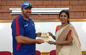 Heath Streak praises Sahyadri, says it has a World Class Cricket Ground & other facilities in the Campus