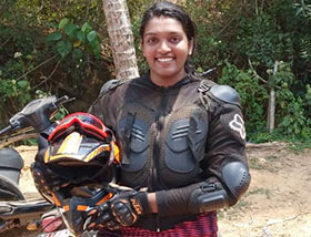 MBA student wins Second prize in Auto Cross Bike Race