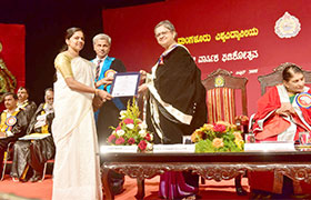 Librarian conferred with the Doctorate Degree from Mangalore University