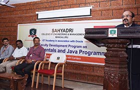 FDP on Java Fundamentals and Java Programming at Sahyadri 