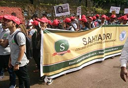 Sahyadri participates in the Say No to Drugs event