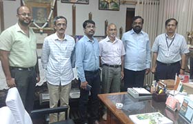Sahyadri faculty along with KCTU Team visited CPCRI