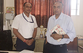 Former Senior Vice-President Reliance industries, visits Sahyadri