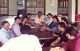Former Senior Vice-President of Reliance Industries interacts with MBA Faculty, Students and LLPs