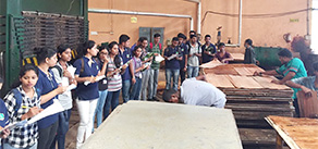 MBAs visit Friends Plywood & Bharati Shipyard for industry exposure
