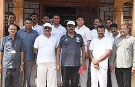 Friendly Cricket Match between Police Commissioner Mangalore XI and Superintendent of Police, Mangalore