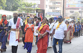 Sahyadrians participate in Karavali Utsava Inaugural Procession