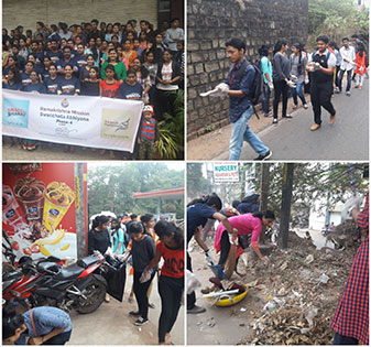 Students Volunteer for Swacchata Abhiyan – Phase 4 at Falnir