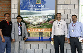 Sahyadri receives guests from Vivekananada College of Engineering & Technology 