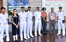 Indian Coast Guard (ICG) visits Sahyadri 