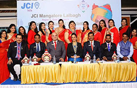 MBA Faculty takes Oath as the Founder President of JCI Mangalore Disha
