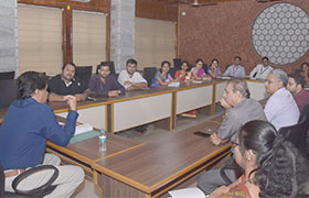 Prof. Lingaraju G.M. of M.S. Ramaiah Institute of Technology visits Sahyadri 