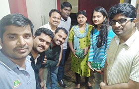 Sahyadri Team visits VRAIO Software Solutions Pvt Ltd, Bengaluru for Industry internship and exposure