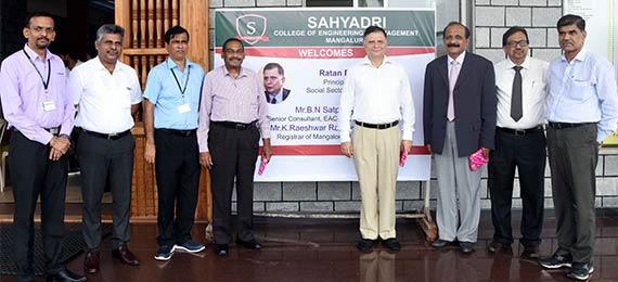 Delegates from NITI Aayog along with Registrar of Mangalore University visited Sahyadri