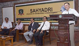 Delegates from NITI Aayog along with Registrar of Mangalore University visited Sahyadri