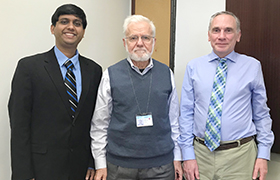 Dr. Steven L. Fernandes interacts with Dr. Garan and Dr. Ciaccio, Columbia University, USA