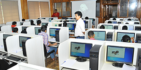 AKSEE Online exam for 2nd PUC students held at Sahyadri Computer Lab