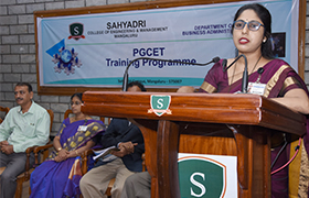 Inauguration of Two-Day PGCET Training Programme organized by MBA Department 