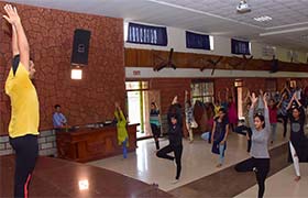 
Yoga for foundation course students 