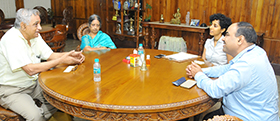 Mr. Raghunathan, Ex- Chairman BOAT visits Sahyadri