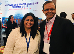 Dr. Molly Chaudhuri, HoD, Training attended the Knowledge Management Summit 2018 