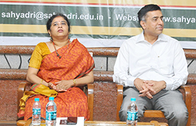 Ananth Seshan and Ms. Sumitra Seshan from Canada visit Sahyadri 