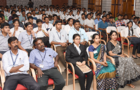 Mr. P V Vaidyanathan conducts a session on “In search of Excellence” for students & faculty