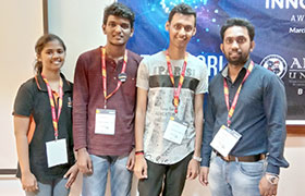 Sahyadri Team at Finals of ‘Student Innovator Award’ organized by ICT Academy