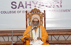 Sahyadrians start their day with Guruji’s Satsangh in the Campus