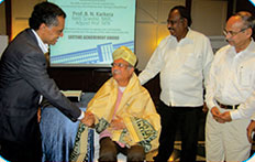 Prof. B N Karkera, Director, KGRC donating 12 Engineering Breakthroughs