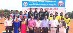 Sahyadri, the Overall Champions at the 20th VTU Inter-Collegiate Athletic Meet 2017-18 