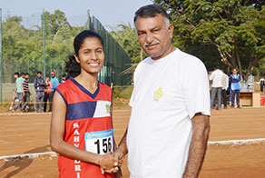 Sahyadri, the Overall Champions at the 20th VTU Inter-Collegiate Athletic Meet 2017-18 