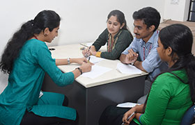 Mock Interviews conducted by Final Year Students 