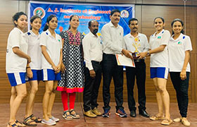 Sahyadri Women’s Table Tennis Team emerged as Champions in VTU Mangaluru Zone Table Tennis Tournament	