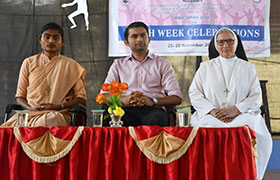Student Counsellor invited as the Chief Guest for the Youth-Connect programme at St. Agnes College, Mangaluru
