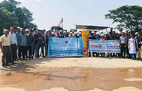 Seventh Semester Civil Engineering Students Visit Gurupura Bridge Construction Site