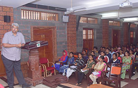 Senior Project Scientist, Indian Institute of Science, interacts with First Year MBA Students  