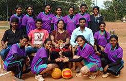 Girls Throw-Ball team emerged as Champions