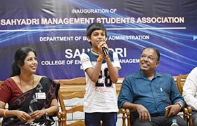 Sahyadri Management Students Association (SMSA) Inauguration