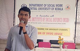 Student Counsellor Invited as Resource Person by Central University of Kerala