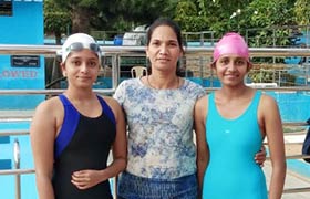 Sahyadrian achieves at the VTU Inter-collegiate Swimming Competition