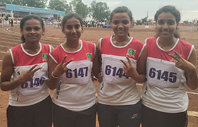 Students win at the VTU 22nd Inter-collegiate Athletic Competition 