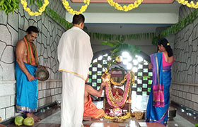 Lakshmi Pooja held during Diwali in the Campus 