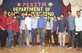 Civil Engineering students bagged Overall Championship at PRAVARTHANA – 2K19 