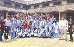 Besant Women's College, Mangaluru, students visit Start-ups & Industries at Sahyadri 