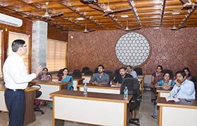 Dr. S M Prasanna Kumar addressed the Civil Engineering faculty on Effective Teaching Methods