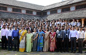 UG Students of Vivekananda College Puttur came to Sahyadri for Start-Up visit & Hands-On Training in Computers
