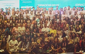 Sahyadri, supporting partner of PRAXIS 2018 in Hyderabad, by deputing student volunteers and faculty