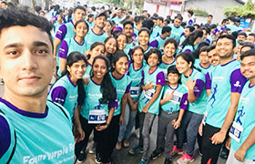 Sahyadrians Participate in the Purple Run
