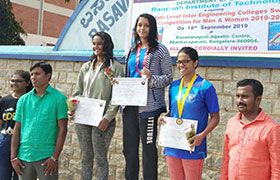 Sahyadrian won Gold and Silver Medals in State Level VTU competition